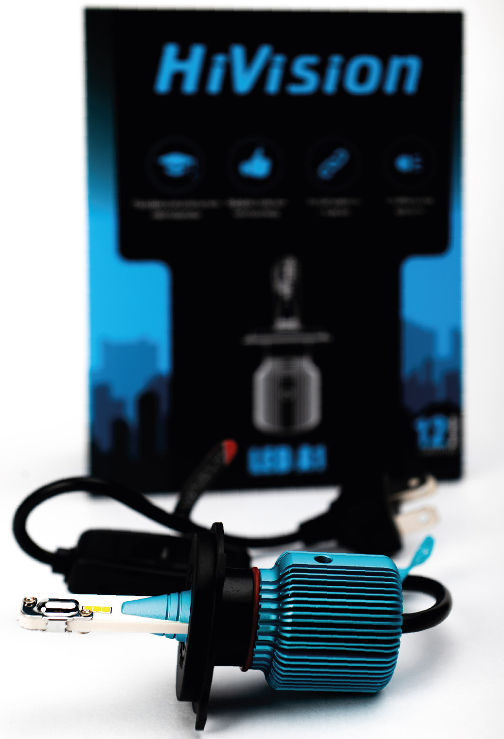 Лампа LED H4 6000K 12/24V 3000Lm A1 (к-т 2ед.)