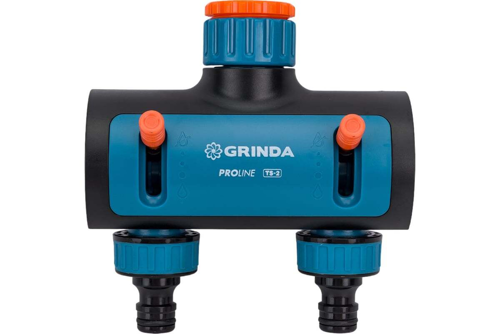 Двухканальный распределитель с внутренней резьбой GRINDA PROLine TS-2, 3/4"-1" 8-426312_z02