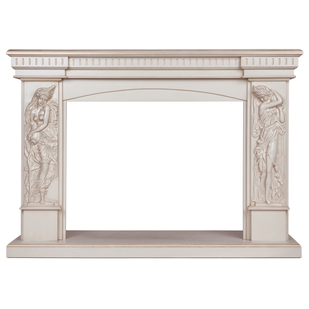 Портал Real Flame Diva 33 WT Белый дуб с золотой патиной