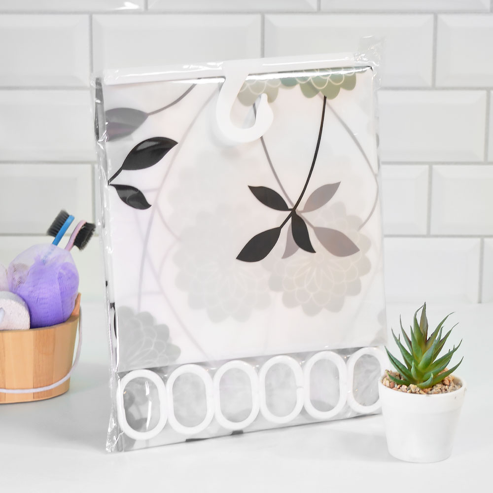 Штора для ванной 180*180см, PEVA