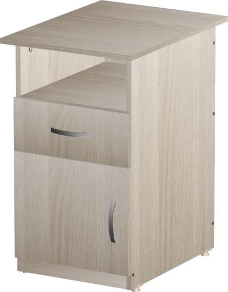 Тумба приставная 1 ящик + дверь Стандарт Про ясень шимо светлый