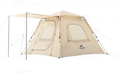 Палатка Naturehike Ango 3-местная, быстросборная, снежная юбка, бежевая