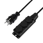 Удлинитель-шнур на рамке КГ 3х1,5, 30м, 3 гнезда, морозостойкий, с/з, 16А, 3500Вт, IP44 (Сделано в Р