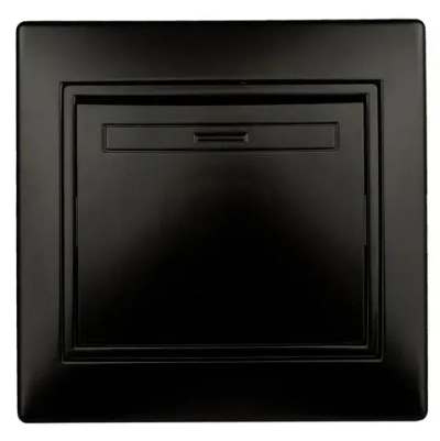 Выключатель Intro Plano 1-101-05 одноклавишный10А-250В IP20 СУ антрацит