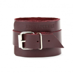 Бордовые кожаные оковы на ноги БДСМ Арсенал Lady's Arsenal Shackles Of The Maroon 67004