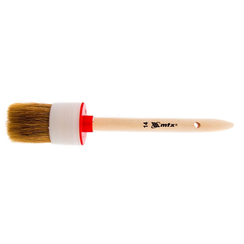 Кисть круглая №14 (50 мм), натуральная щетина, деревянная ручка// MTX 82084