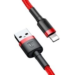 Кабель USB - Lightning 1.5A Baseus Cafule (CALKLF-C09) 2м (200 см) (Красный)
