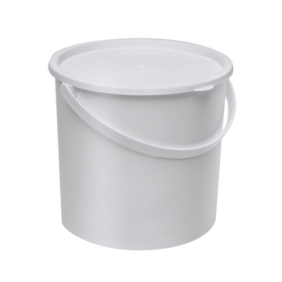 Ведро с герметичной крышкой и ручкой 3,6 л (белое)