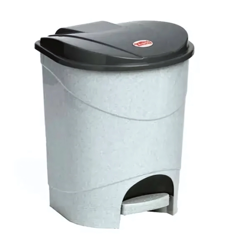Контейнер для мусора с педалью 11л Мраморный 0,33,2х0,27м