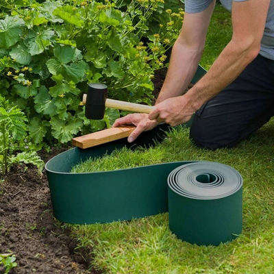 Лента бордюрная 15см*9м прямая, зеленая