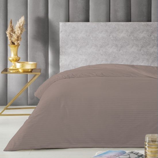 Пододеяльник Beige, страйп полисатин  150x215  Domtekc