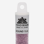 Японский бисер TOHO Round 15/0 (№6F), прозрачный матовый