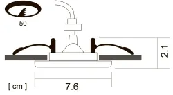 Точечный встраиваемый светильник Arte Lamp