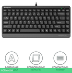 Клавиатура A4Tech Fstyler черный/серый (FKS11)
