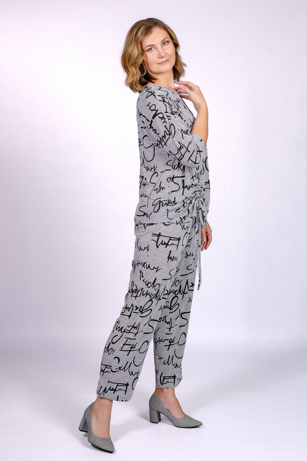 Брюки широкие 2843АЕа, Буквы #94Б022843АЕа