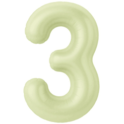 Цифры 102 см "Цвет Пыльный лайм" слим (slim)