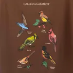 Футболка Called a Garment Birds Коричневая