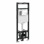 Инсталляция для унитаза WasserKraft Alme 15TLT.010.ME.CH02 кнопка хром
