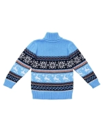 Свитер вязаный с оленями новогодний