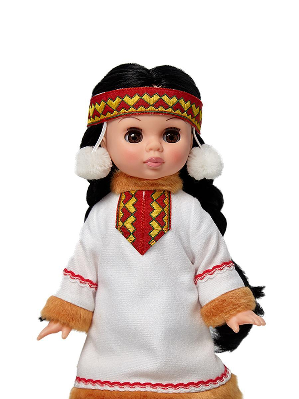 Кукла Эля в костюме народов Севера 30см. (Весна)