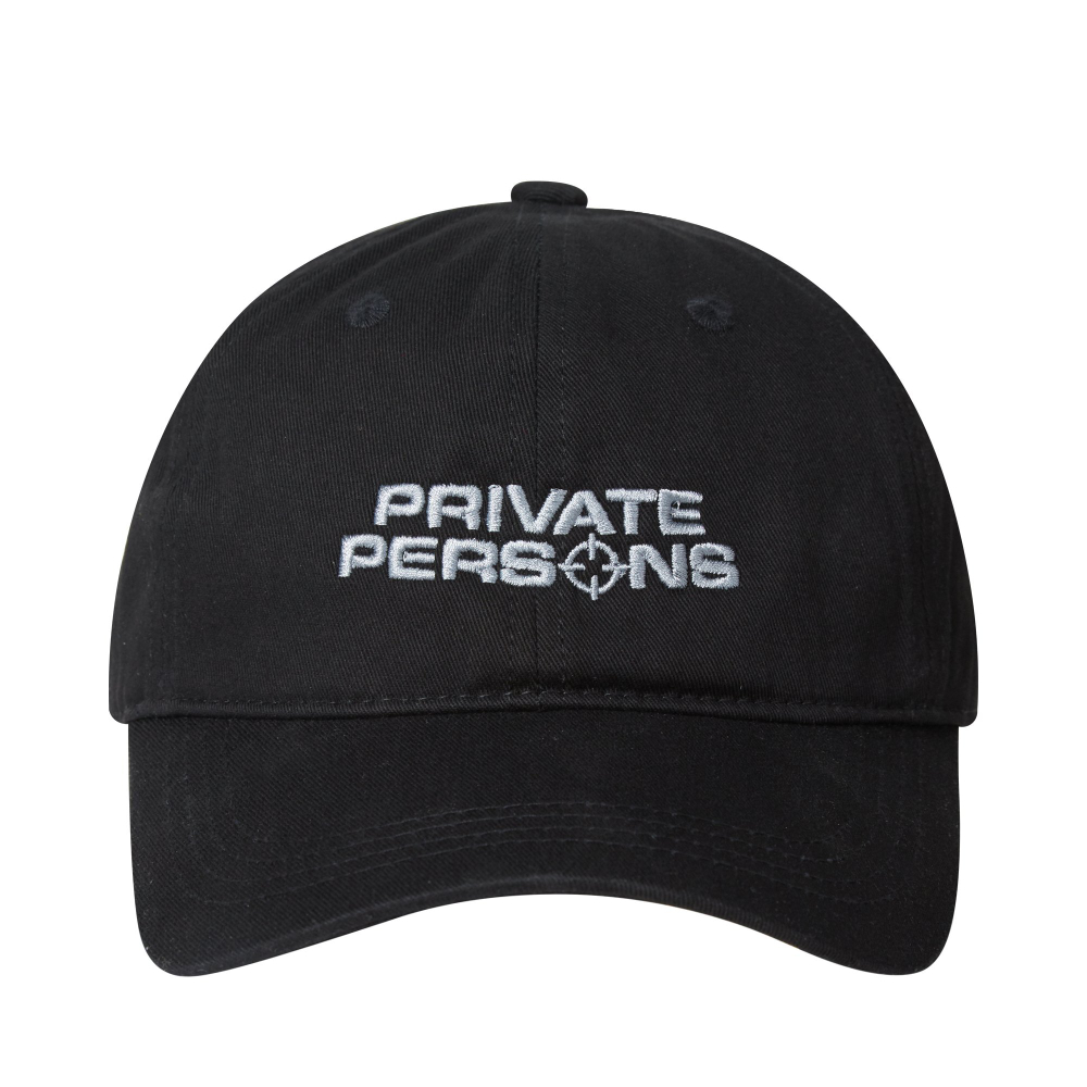 PP LOGO CAP — GREY/BLACK (COTTON)