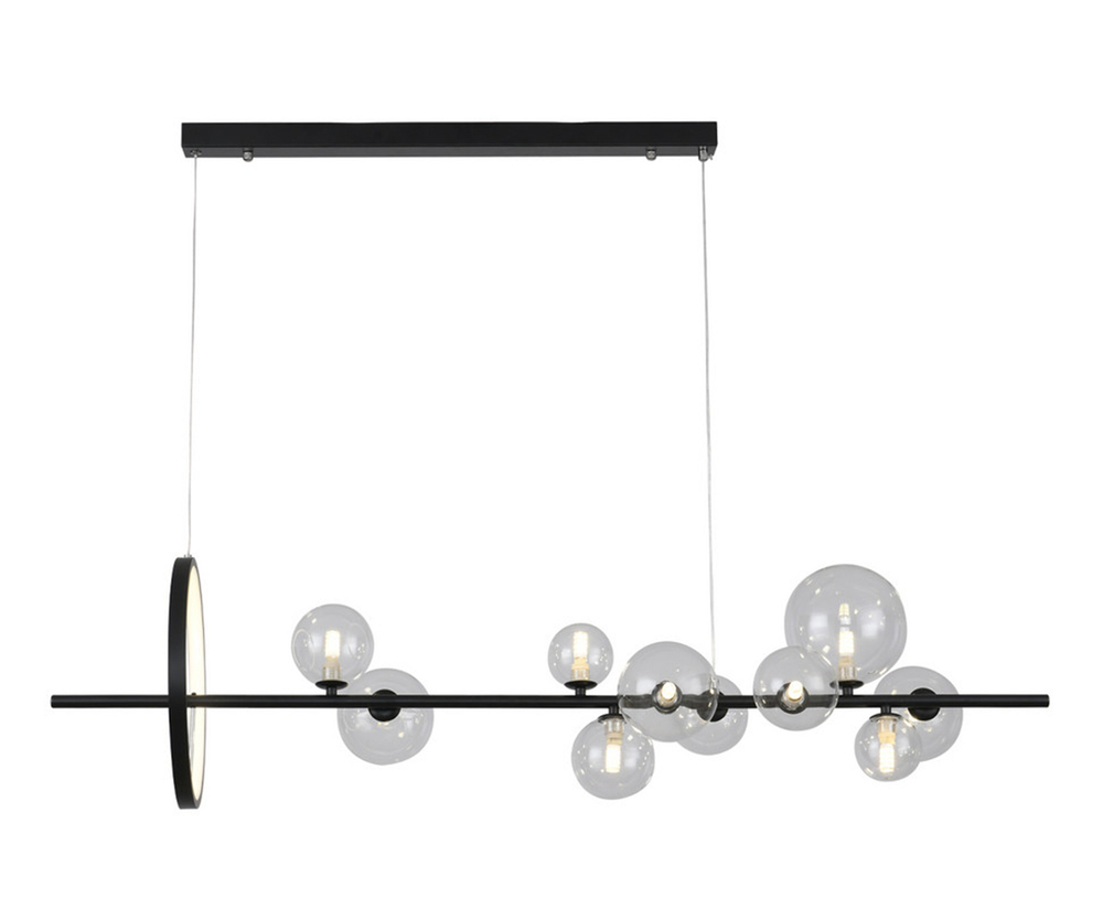 07608-10A,19 Люстра Иона черный G9+Led