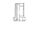 Фитинг для тормозной трубки ввертной M10x1 тип F(115°)