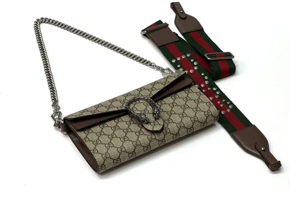 Маленькая сумка на плечо Gucci Dionysus бежевый