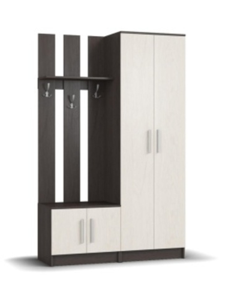 НИК 1,2 Прихожая new (Кашемир серый, Орех Парона)