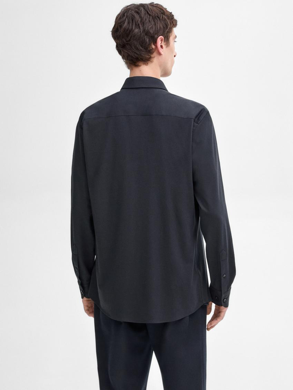 Massimo Dutti Рубашка из 100% хлопка, темно-серый