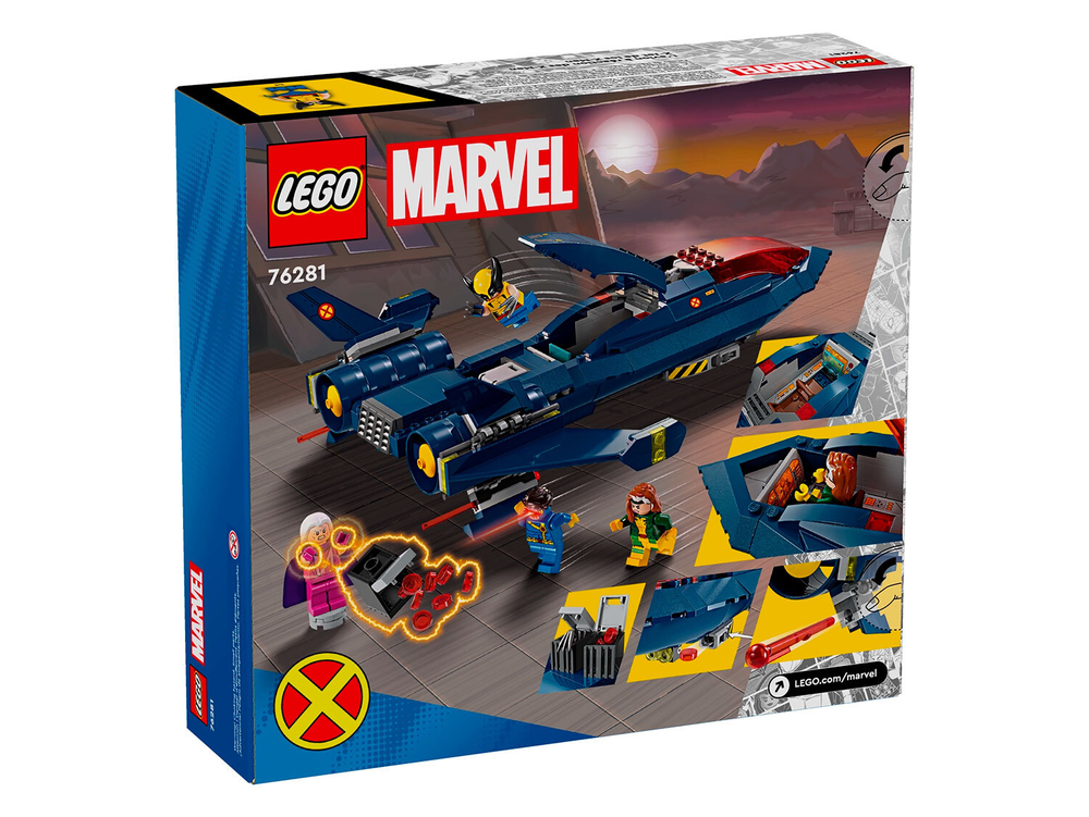 LEGO Super Heroes 76281 «Истребитель X-Jet Людей Икс» — культовый самолёт