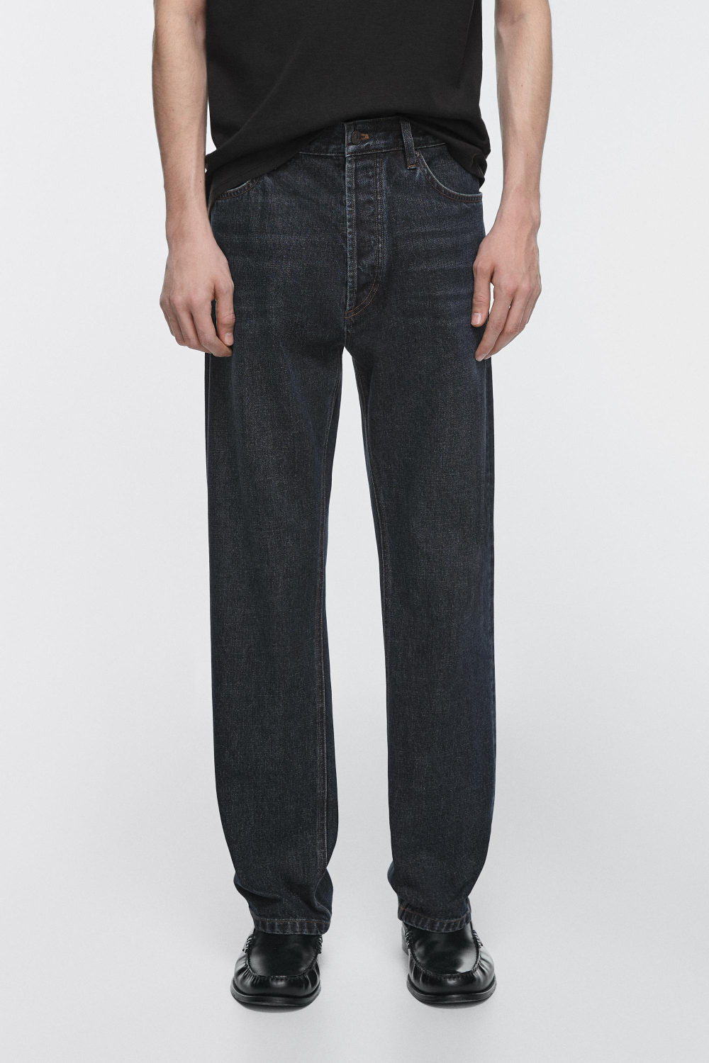 Massimo Dutti Джинсы прямого кроя, синий