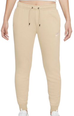 Женские теннисные брюки Nike NSW Essential Pant Regular Fleece W - Бежевый