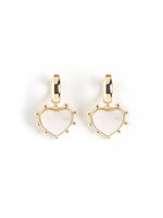 Серьги "Heart ball" Gold