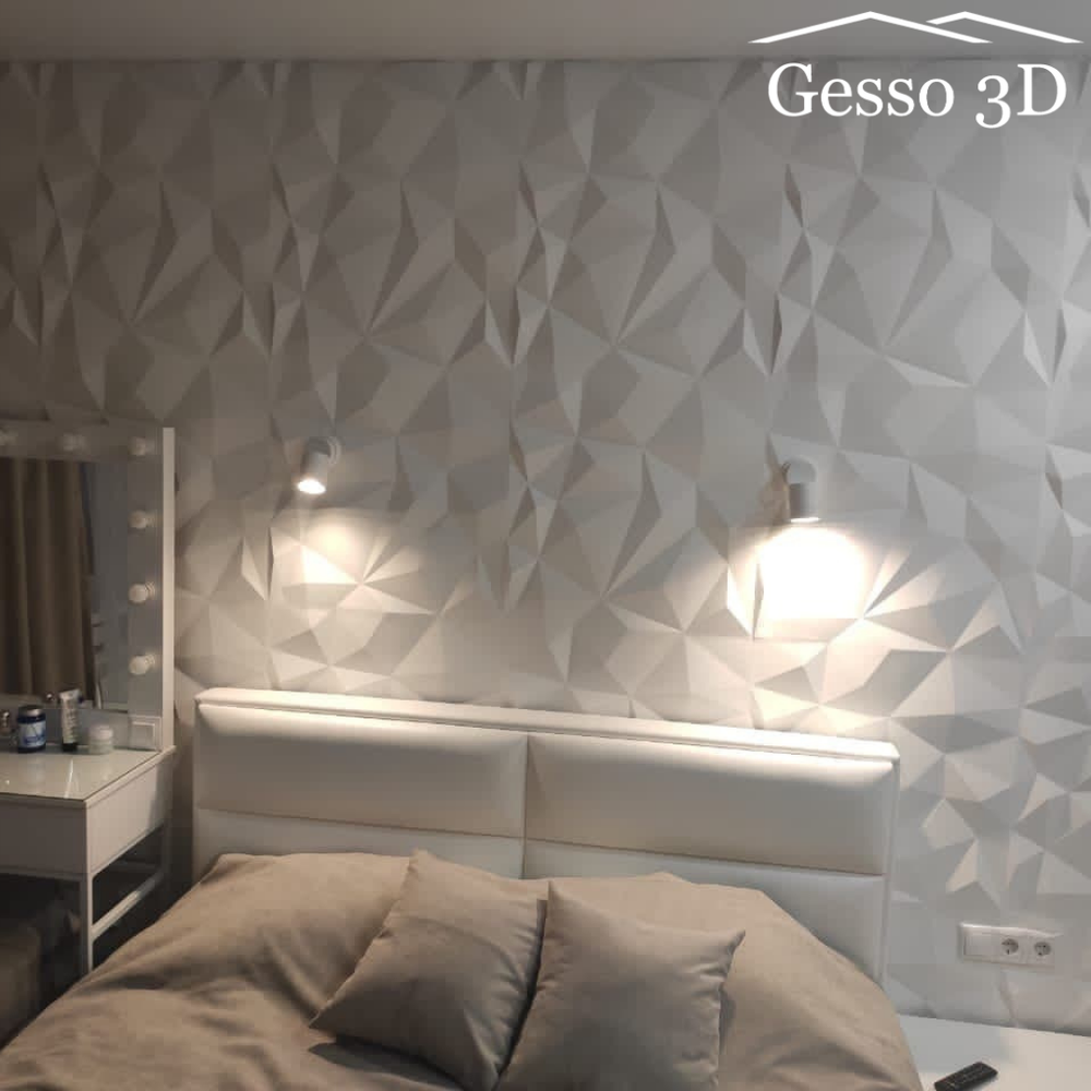 Гипсовая 3D панель Оригами