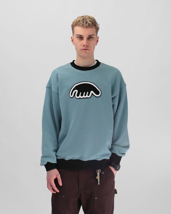 Толстовка Crewneck Biglogo Blue - фото 1