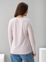 Лонгслив ЛНкл-081/бежевый-меланж