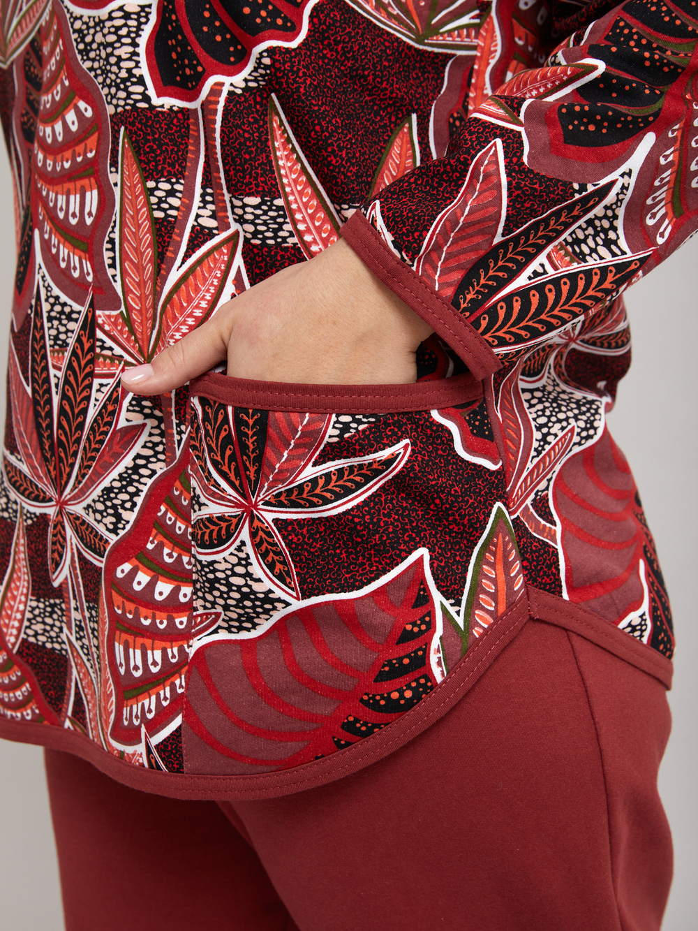 Костюм с брюками КБ-71/терракотовый-тропик