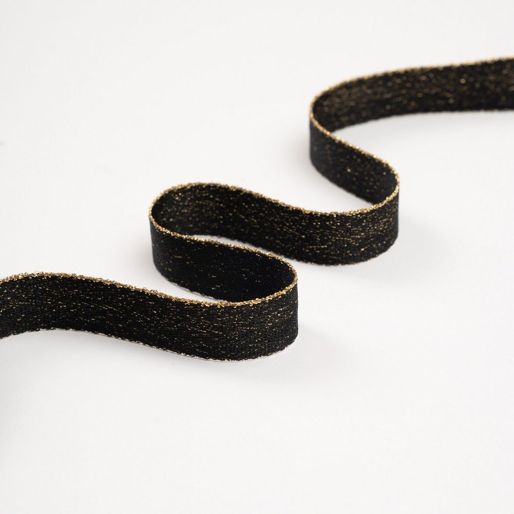 Киперная лента/Лента ПЭ/К 2004 черный/золото