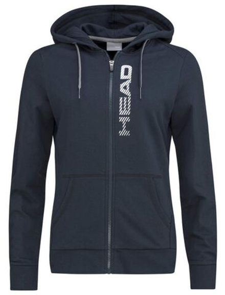 Женская теннисная куртка Head Club Greta Hoodie FZ - Blue