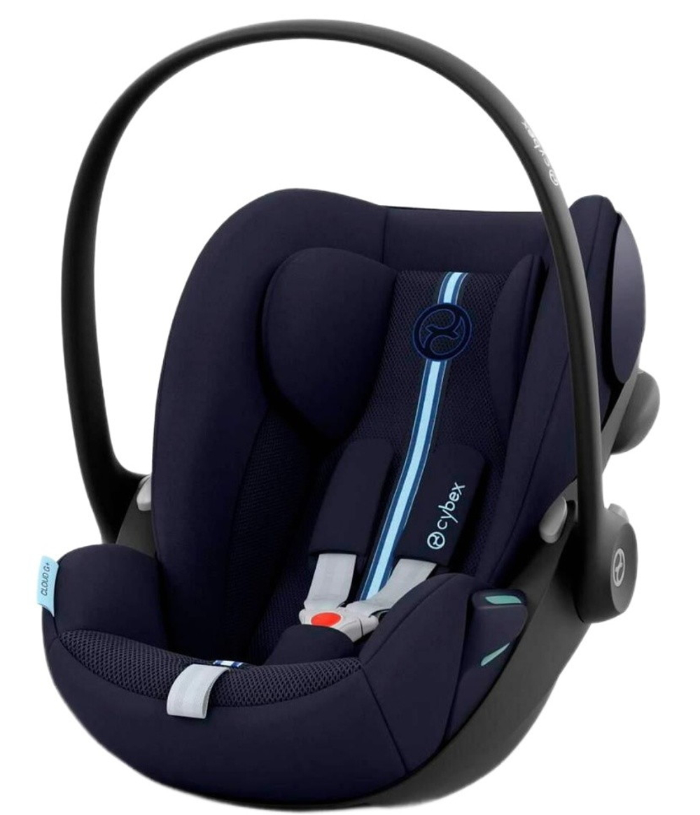 Коляска Cybex Priam IV Matt Black complete Cloud G Ocean Blue Plus Base G 4 в 1 Off White