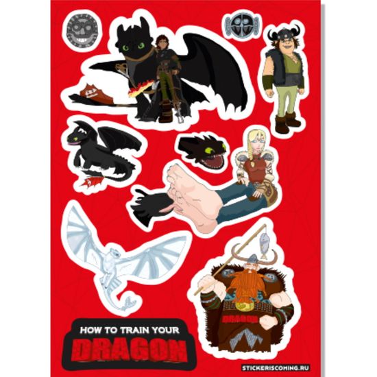 Набор стикеров "HTTYD"