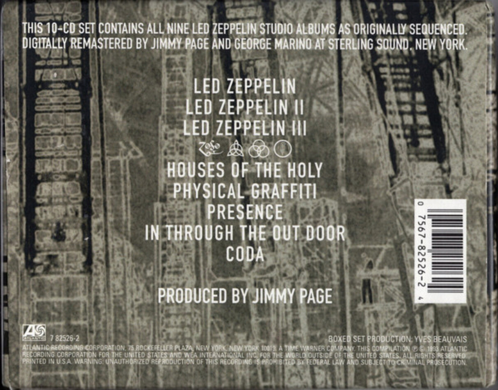 Led Zeppelin / The Complete Studio Recordings (10CD)
