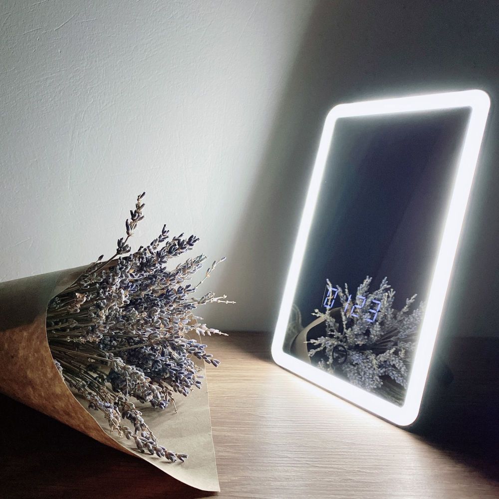 TLD-591 White-LED-80Lm-6000K-Dimmer Настольный светильник зеркало. 4W. Встроенный аккумулятор 3.7V-600mAh. Сенсорный выключатель. Диммер. Белый. ТМ Uniel