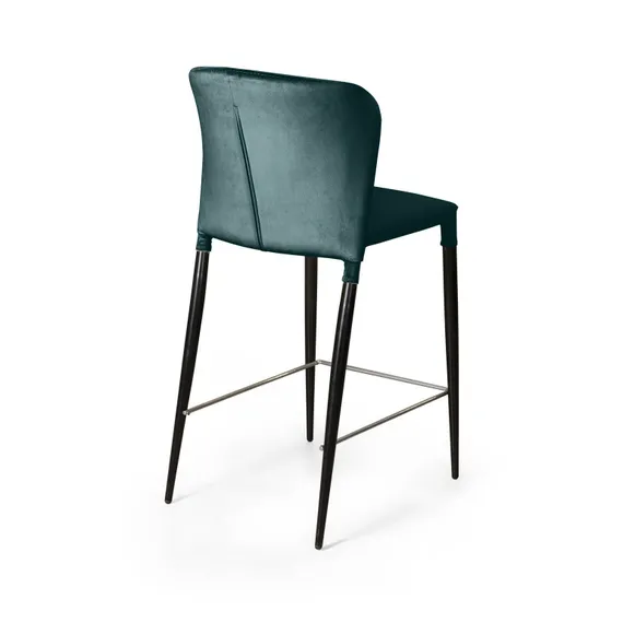 Полубарный стул Albert зеленый бархат