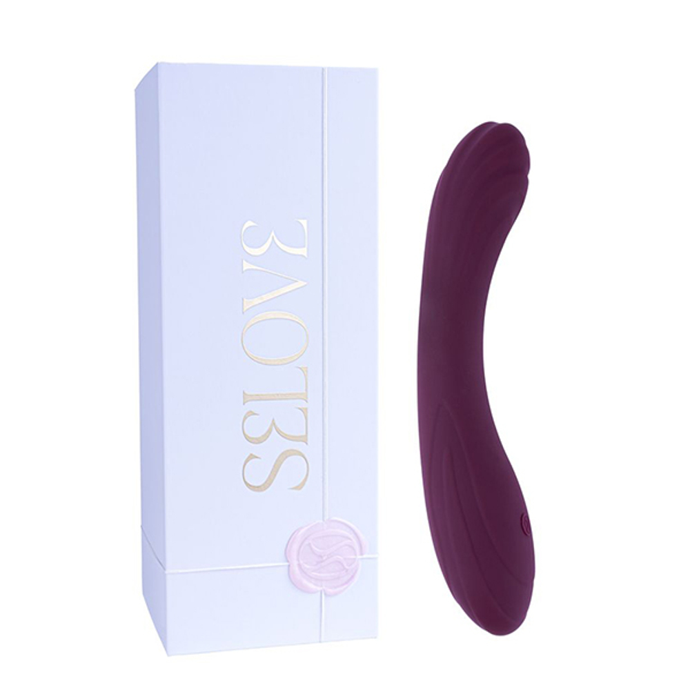 Фиолетовый изогнутый вибратор 20,3см для стимуляции зоны G Selove CurveRush Precision Power for Your Sweetest G-Spot Purple