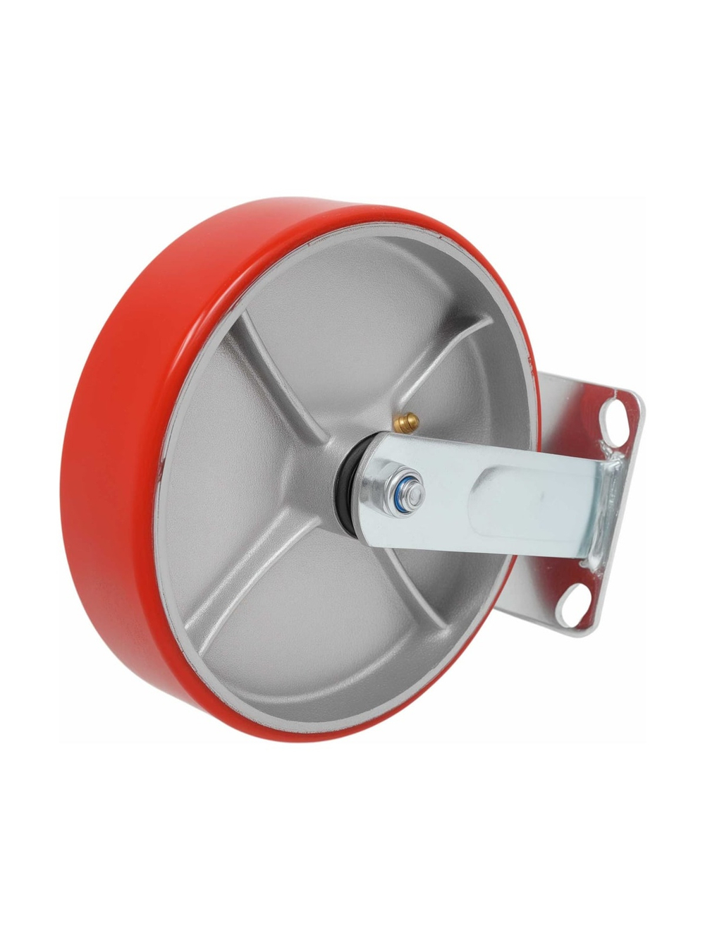 Колесо промышленное неповоротное с подшипником 200мм ПУ/чугун Gigant G-04-09-38