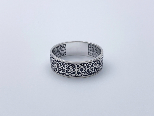 Кольцо из серебра/Частичное чернение