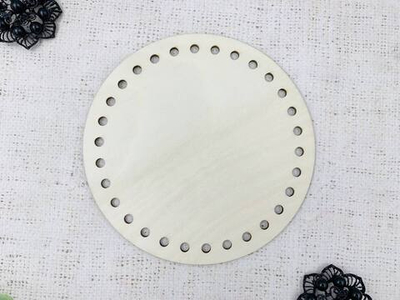 Заготовка для декорирования, Панно с перфорацией/донышко, d 15 см