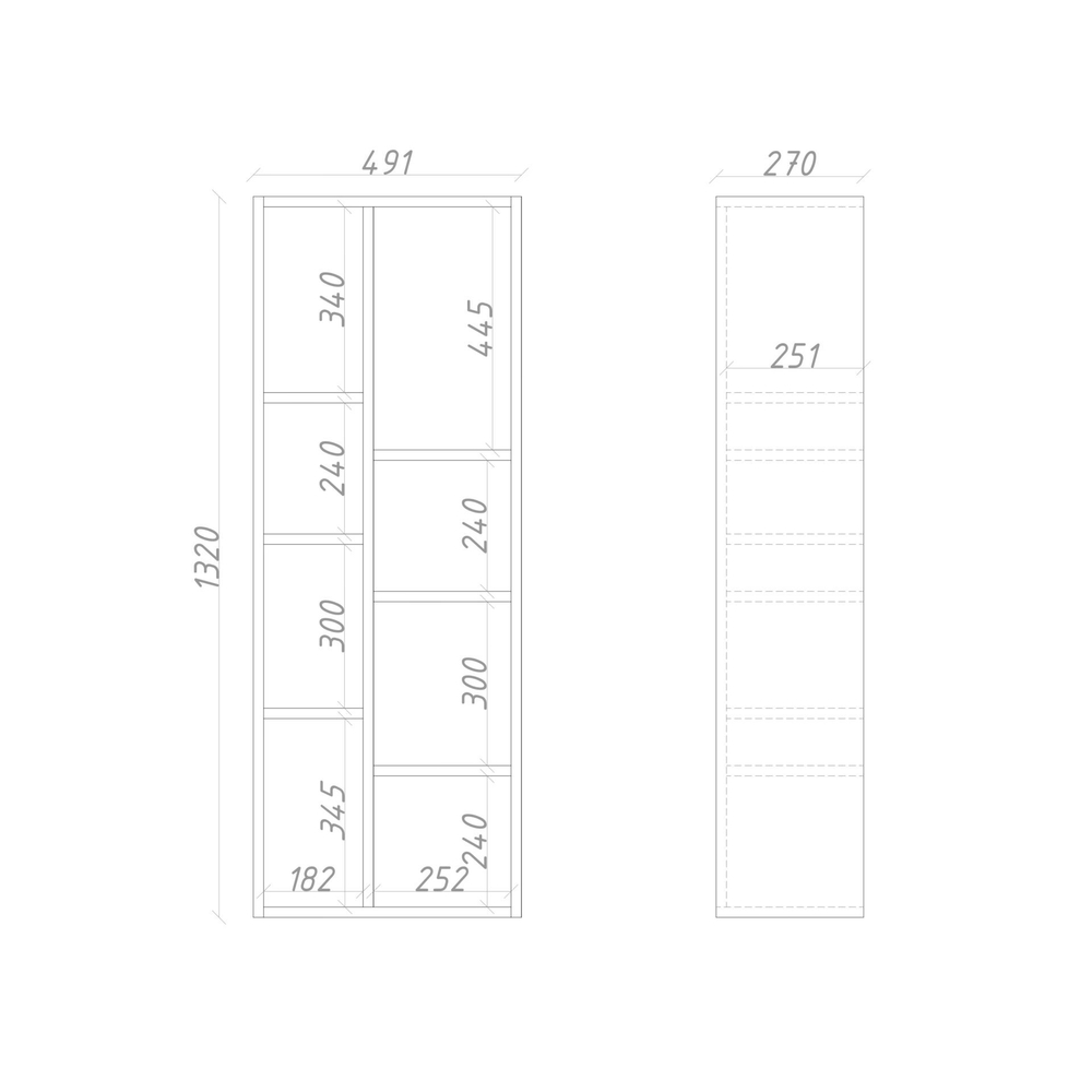 Стеллаж подвесной ML317